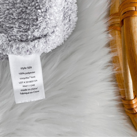 Barefoot Dreams CozyChic Heathered Adult Robe Heathered Stone Gray Wrap 1 - Picture 6 of 9